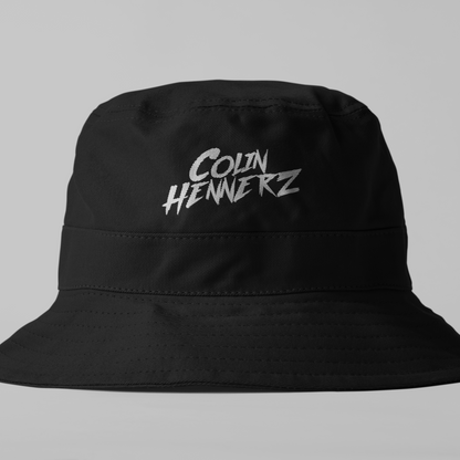 Black Bucket Hat - Colin Hennerz Embroided Logo